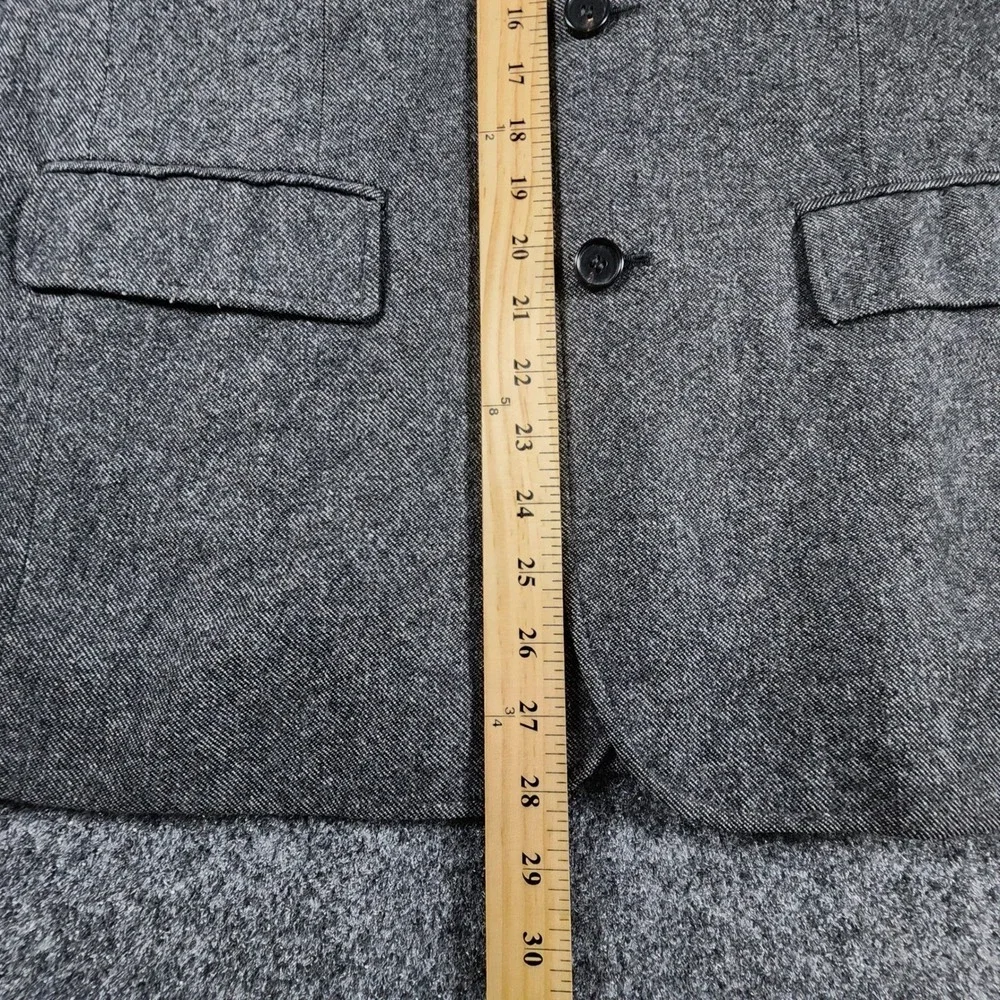 AllSaints Crane Blazer Mens 36 Grey Wool Blend Italian Cloth Jacket MM001K S